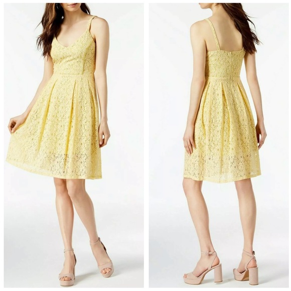 Guess Dresses & Skirts - Guess V-Neck Lace Fit & Flare Dress